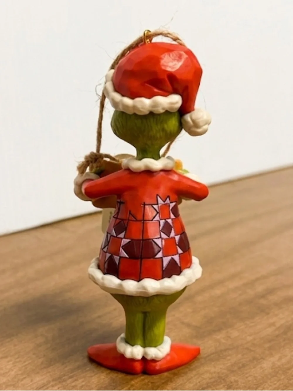 Grinch Christmas Ornament Stink Stank Stunk Santa Hat Whimsical Holiday Decor C